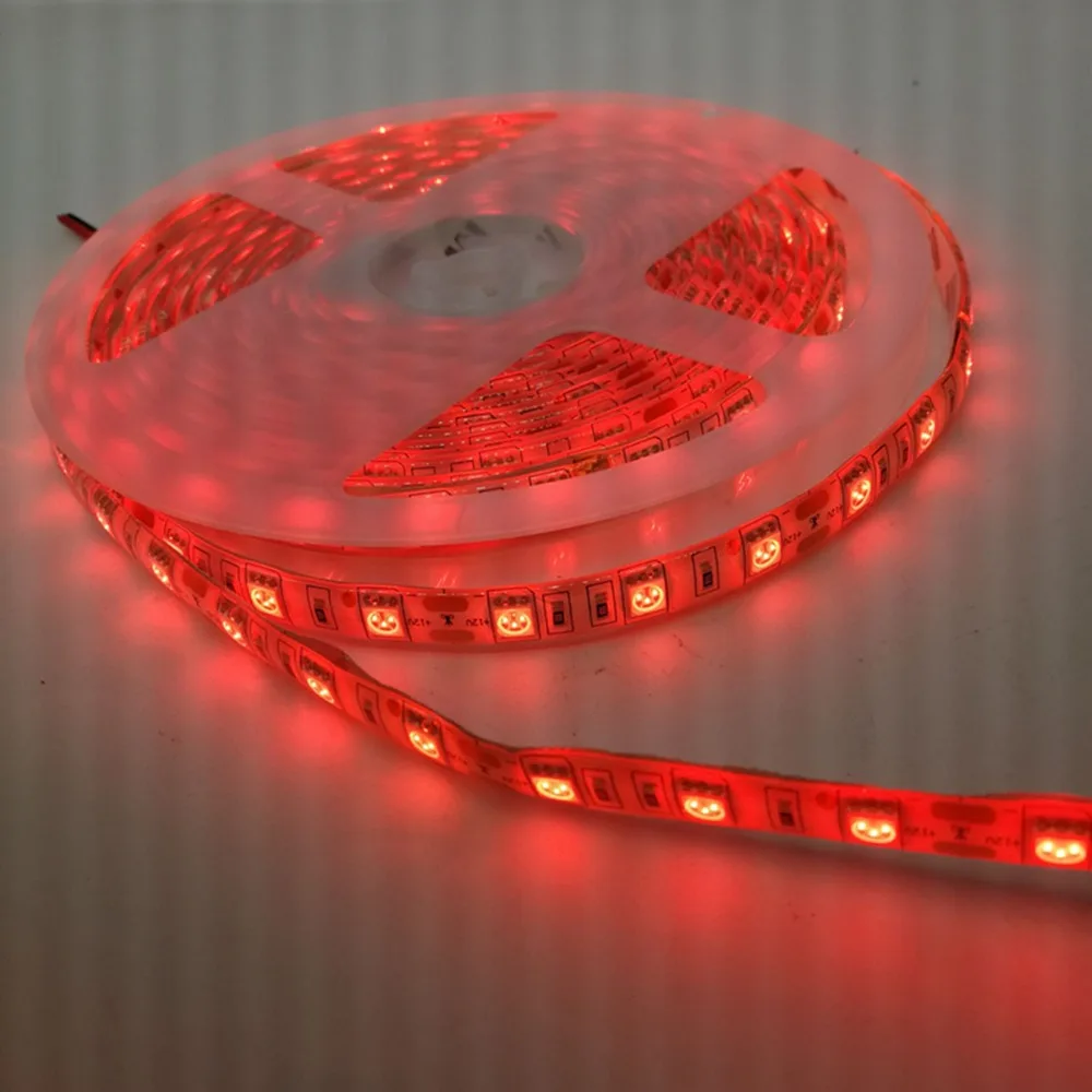 

LED Strip 5050 12V Flexible Home Decoration Lighting SMD 5050 Waterproof LED Tape red color IP65 IP20