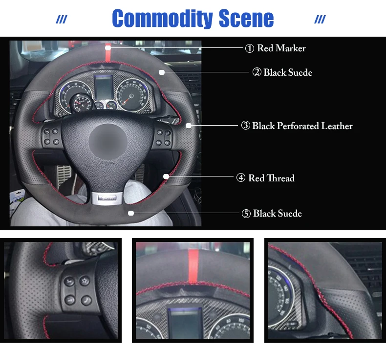 for VW Mk5 GTI steering wheel cover