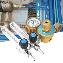 Аргоновый манометр 0.25MPa аргоновый редуктор давления газа Двойной измерительный прибор сварочный аксессуар сварочный регулятор давления
