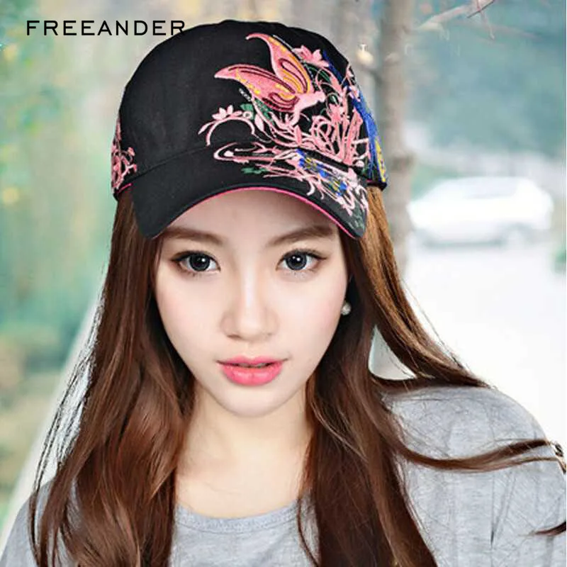 

Freeander Men Women Embroidery Golf Baseball Outdoor Letters Cotton Summer Cap Adjustable Gorras Casquette Unisex Sun Hat Gorras