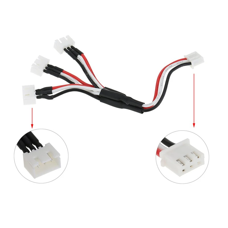 

7.4V 1 to 3 Lipo Battery Balance Charger Battery Plug Multi Output Charging Cable for Syma X8C X8W X8G