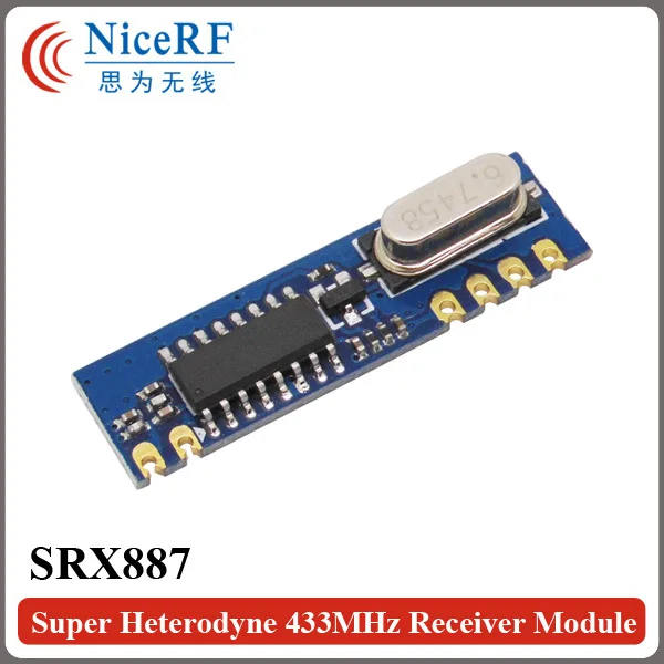10 шт./лот SRX887 433 МГц ASK модуляция RF приемник