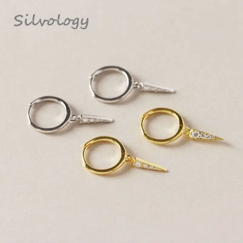 

Silvology 925 Sterling Silver Cross Earrings Openwork Elegant Minimalist Sexy Summer Earrings For Women 2019 Fashionable Jewelry