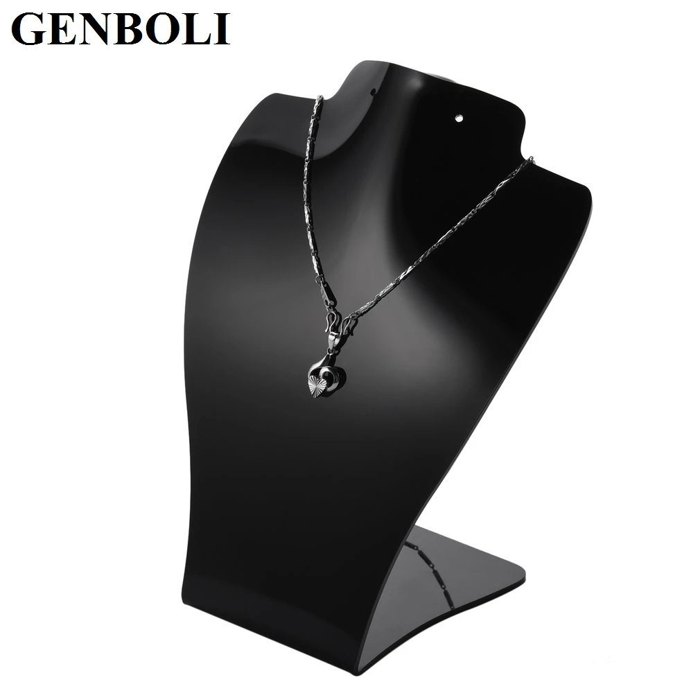 

Black Jewelry Earring Display Stand Holder Mannequin Necklace Holder Stand Showing Holder Mannequin Choker Organizer Showcase