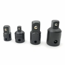4 шт. черный трещотка гнездо адаптер редукционный конвертер sleevo1/4 3/8 1/2 дюйма гаечный ключ преобразование гнезда Угол адаптер для прибора