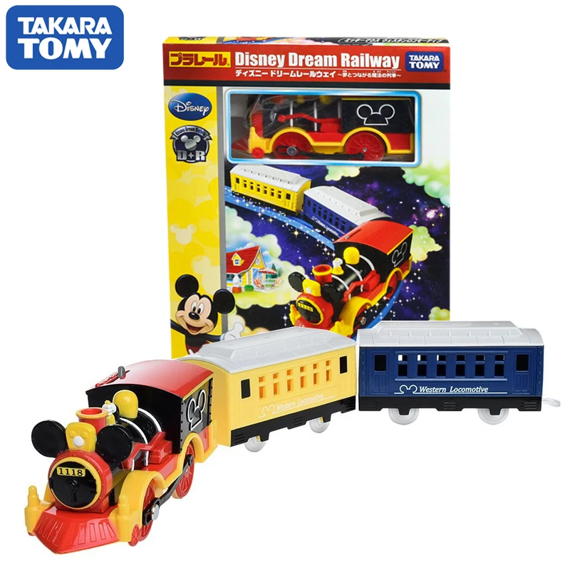 

Takara Tomy Disney Pixar Dream Railway Plarail Mickey Mouse Western Locomotive Motorized Toy Train New