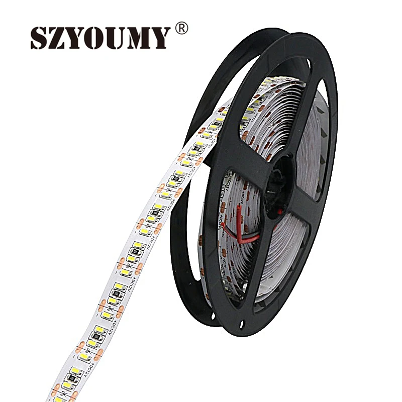 SZYOUMY 2x5 м 204 светодиодный s/m 5 м Светодиодная лента SMD 3014 12 В Холодный/теплый белый 1020 Светодиодная лента не Водонепроницаемая IP20