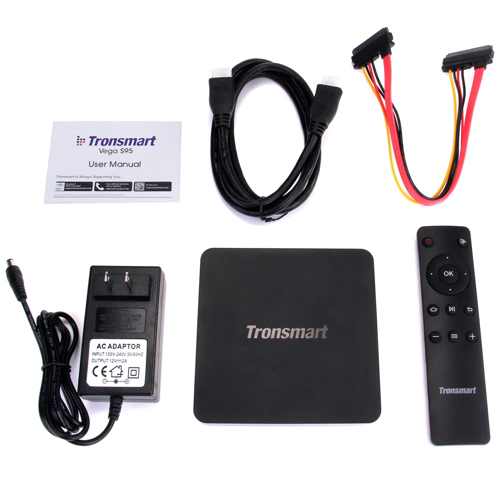 

F18683/85 Tronsmart Vega S95 Telos TV Box Android 5.1.1 Amlogic S905 Quad Core 2G/16G Dual-Band 2.4GHz/5.0GHz WiFi 1000M LAN