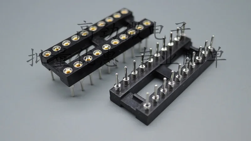 

10pcs/lot DIP-20 Round Hole 20 Pins 2.54MM DIP DIP20 IC Sockets Adaptor Solder Type 20PIN IC Connector