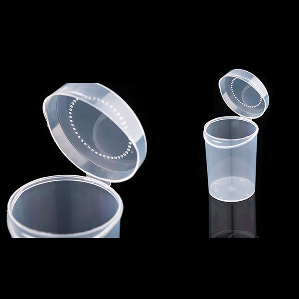 Круглый пластиковый ящик Чехол форма тыквы Порошковая пуховка губка для хранения пустые ящики для хранения контейнеров и ящиков
