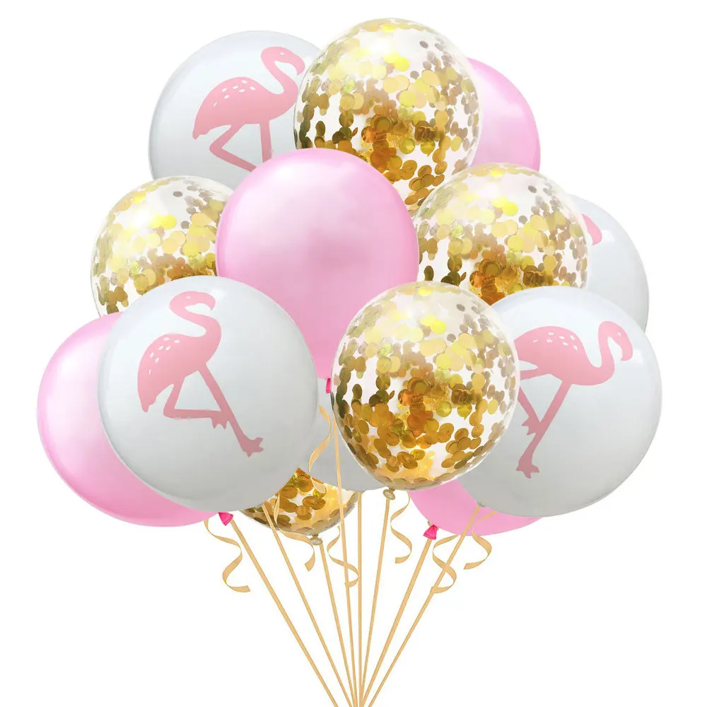 Розовый шар в виде фламинго набор деко день рождения Фламинго вечерние украшения джунгли вечерние лист ананаса баллон из гелий мяч P1XN628