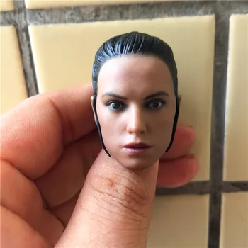 

1/6 Soldiers Head Carved Model of Star Wars 7 Rey female head Sculpture Model