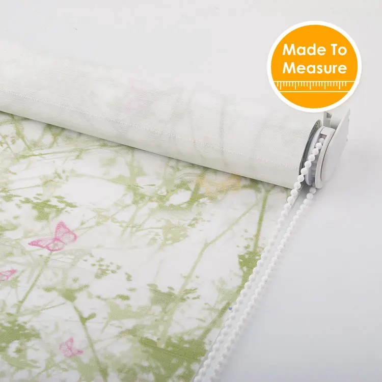 

SCHRLING Digital printed Roller blinds Tree Butterfly Roller Shutters Painting Page decorative Roller Blind Living Room Custom