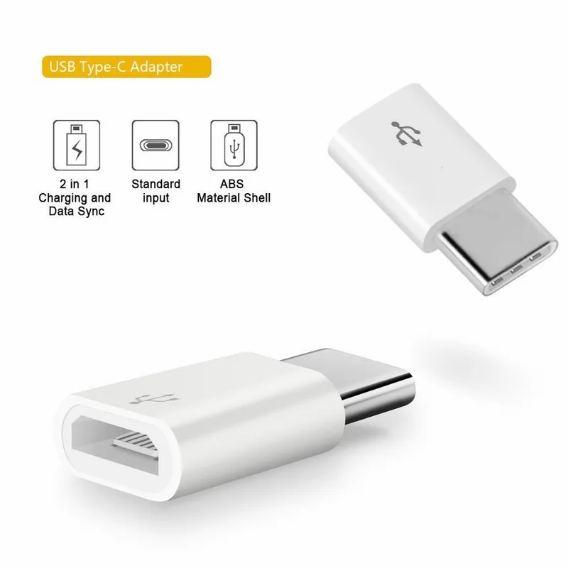 Portefeuille 3PCS USB Type C Adapter USB-C to Micro USB Adapter Converter for Nexus 5X Xiaomi Samsung Galaxy S8 Plus Oneplus 5 3 (10)