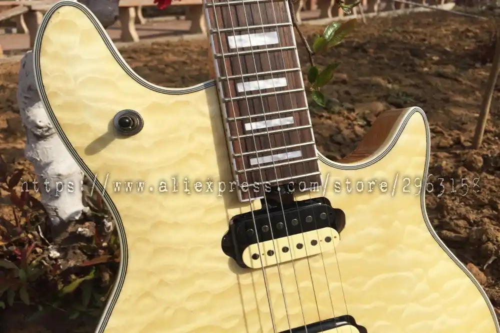 10 S Магазины Вольфганг 4А Стеганые Природный Электрогитары|guitar electric|guitare guitareguitar