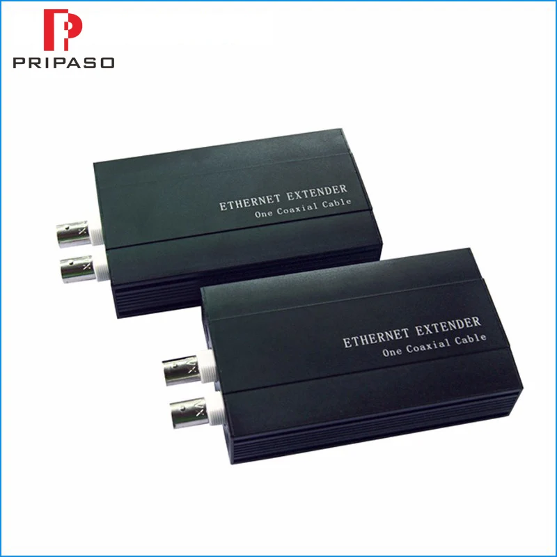 

A Pair IP Over Coaxial Cable Transceiver IP Extender Ethernet over Coaxial EOC Extender Suitable for long distance transmission
