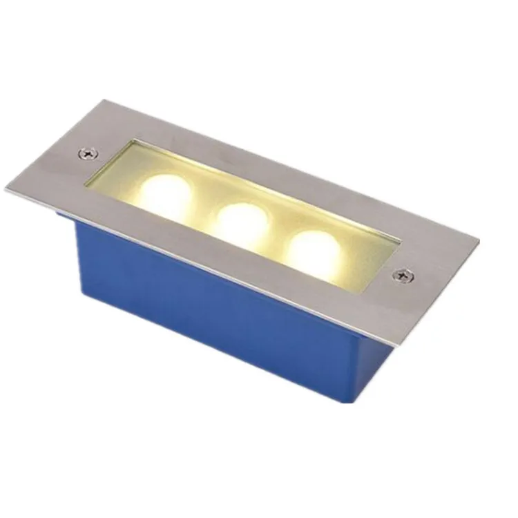 Lâmpada de Canto Luz das Escadas Frete Grátis Levou Parede 3*3 w Recesso Passo 85-265 v - Dc12v Porão Porch Caminho Stairway Lâmpada Dhl 8 Luzes e Iluminação