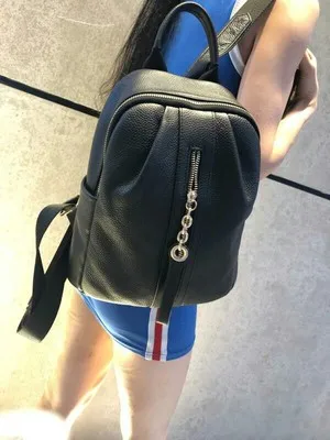 ZOOLER женский рюкзак из натуральной кожи, школьные рюкзаки для девочек-подростков, черные мягкие повседневные дорожные сумки, женские сумки