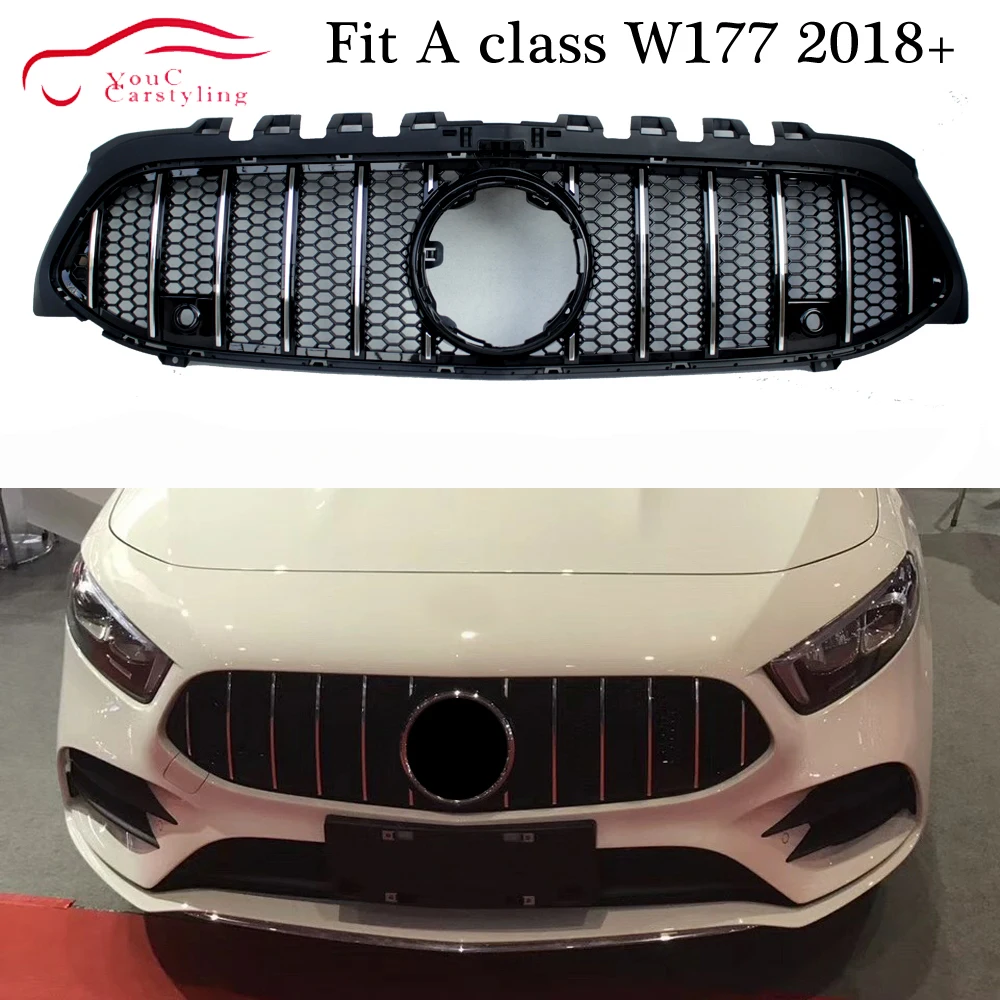 Новый класс A W177 V177 передний бампер GT сот гриль AMG сетка для Mercedes 2019 2020 A180 A200 A250 A45