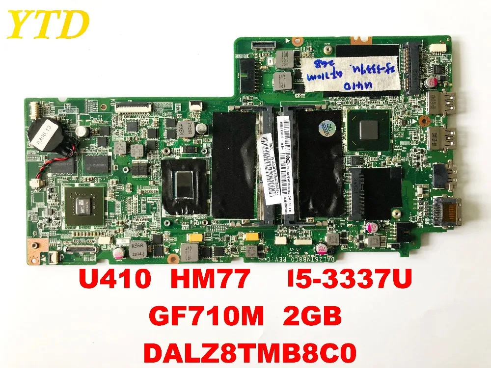 Оригинальная материнская плата для ноутбука Lenovo U410 HM77 i5-3337U GF710M 2 Гб DALZ8TMB8C0