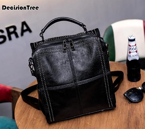 New Korean Style Portable Female Backpacks Elegant Fashion Casual