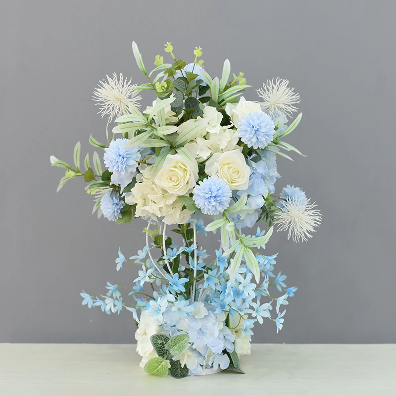 JAROWN Artificial Main Table Flower Ball Set Home Party Road Lead Props Flower Arrangement Wedding Signing Table Decoration (17)