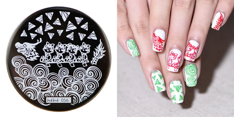 

On sale !!1PC Nail Stamping Plate Image Transfer Templates Stamp Tool hehe56-The Dragon Boat Festival