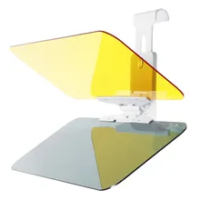 380x150x2,5 мм Универсальный прозрачный солнцезащитный козырек день и ночь с антибликовым зажимом на Авто Солнце зеркальные защитные очки большой экран и HD Видение