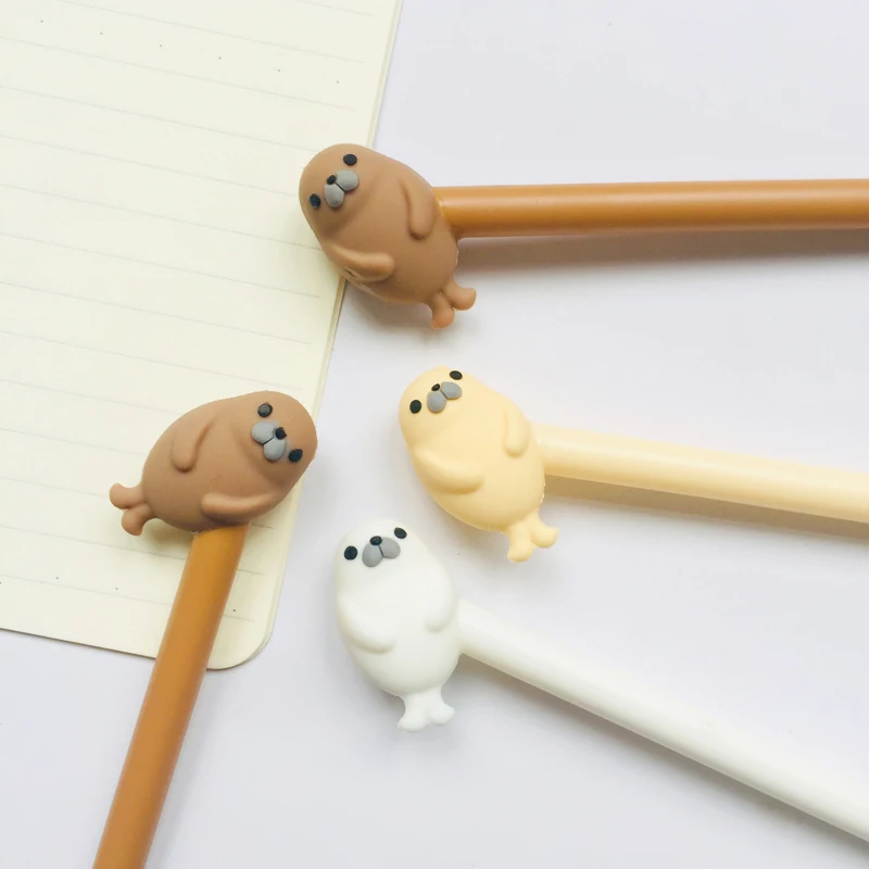

1X Cute Otter Gel Pen Writing Stationery School Office Supply 0.5mm Black Ink
