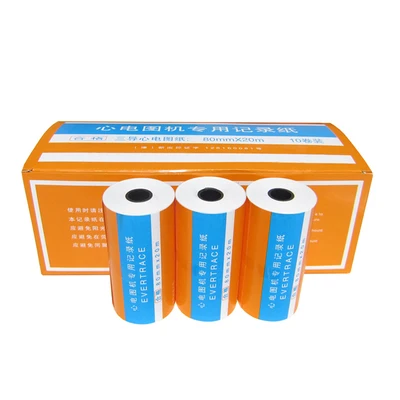 10 pieces ECG printing paper ECG drawing 80mm*20m three-lead machine dedicated recording paper