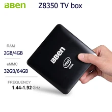Bben Мини-ПК Окна 10 intel вентилятор PC ТВ мини-поле Windows 10 Intel Quad Core Z8350 2 ГБ/32 ГБ Mini PC HDMI Wi-Fi BT4.0 Умные телевизоры коробка