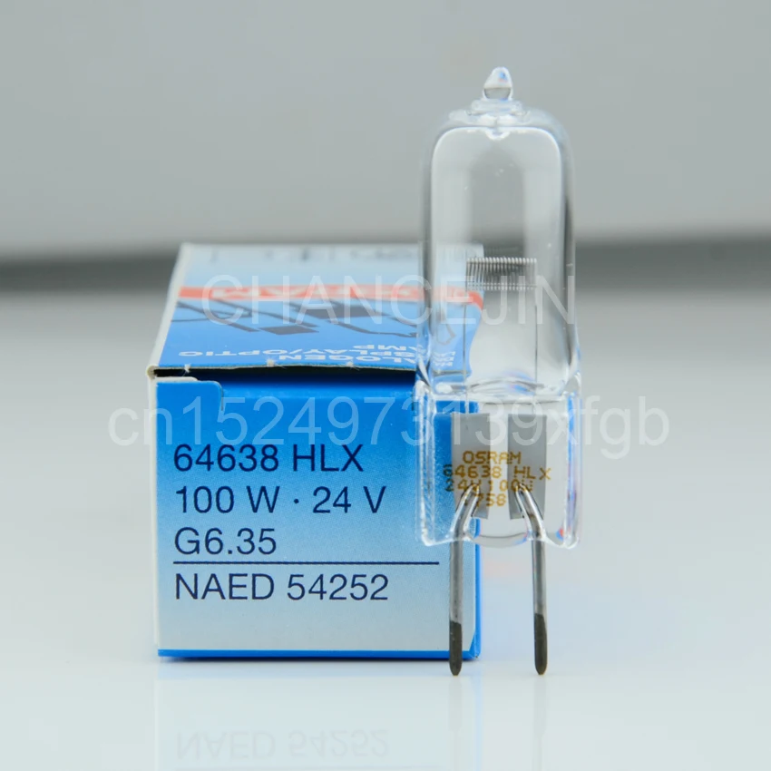 OSRAM 64638HLX 100W 24V G6.35 NAED 54252 галогенная лампа может использоваться для хирургии лампы