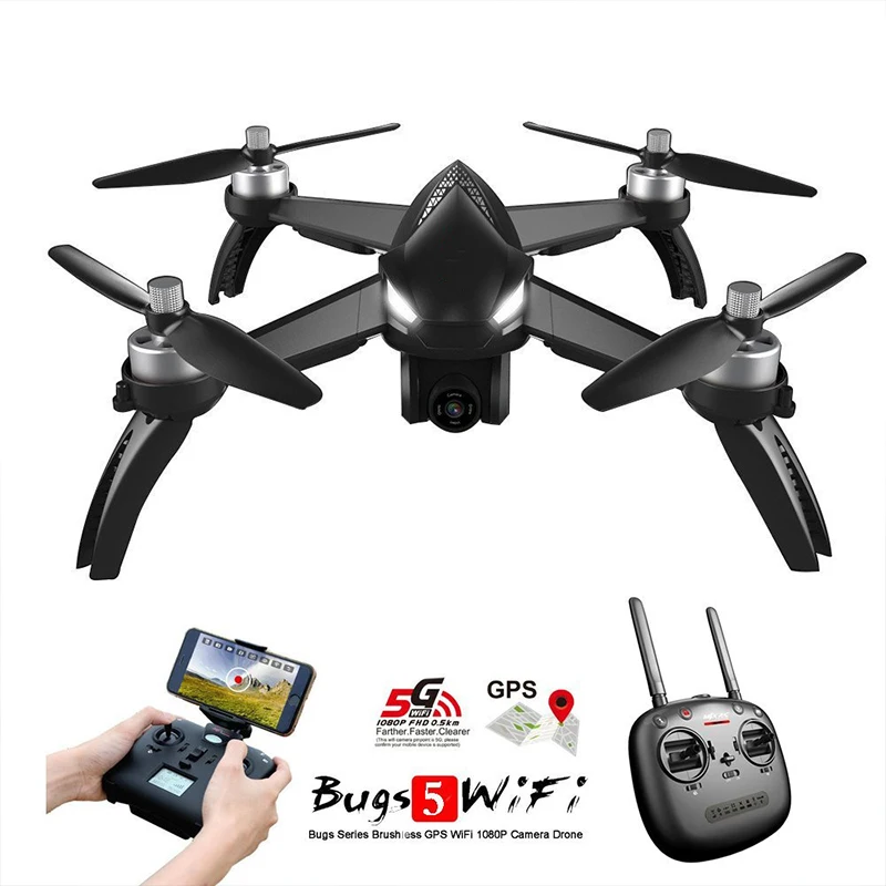 Фирменная Новинка Профессиональный Drone безщеточный 1080 P 5 г WI FI Камера 120 градусов