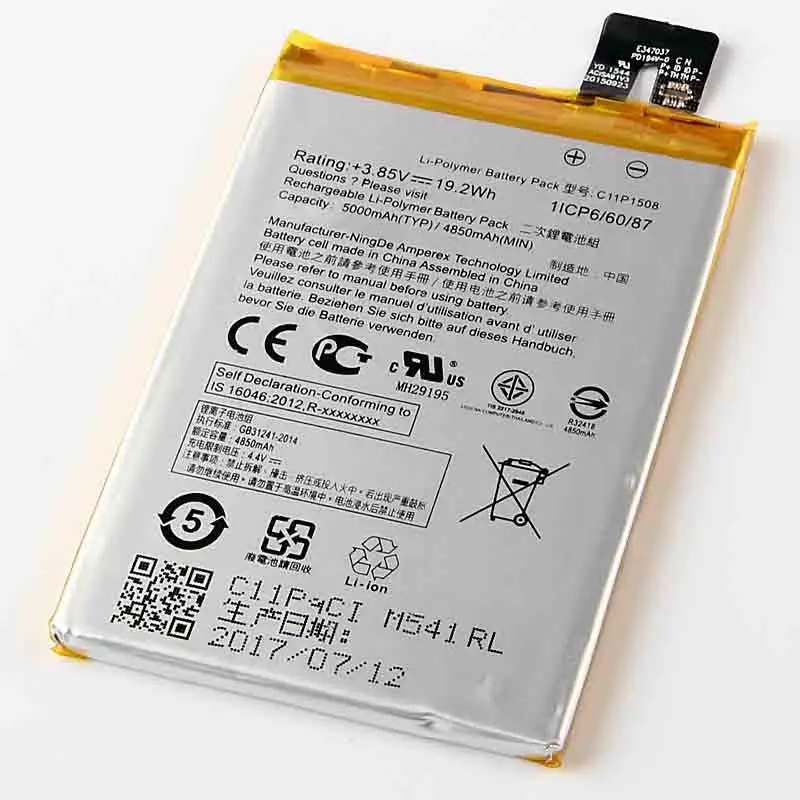 

Original High Capacity C11P1508 Battery For ASUS Zenfone max 5000Z C550KL ZC550KL Z010AD Z010DD Z010D Z010DA 5000mAh