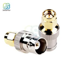 BNC штекер SMA Гнездовой разъем адаптер SMA штекер BNC Женский прямой для радиочастотной антенны адаптер подключения DIY