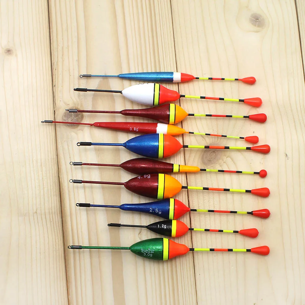 Bolsa de Pesca Tamanho da Mistura para Equipamento de Pesca Flutuador Longo Cauda Pesca Flutua Set4.5g 3.0g 2.5g 1.2g 0.8g 0.6g 100 Pçs - 10 5 Cheap Boia de pesca