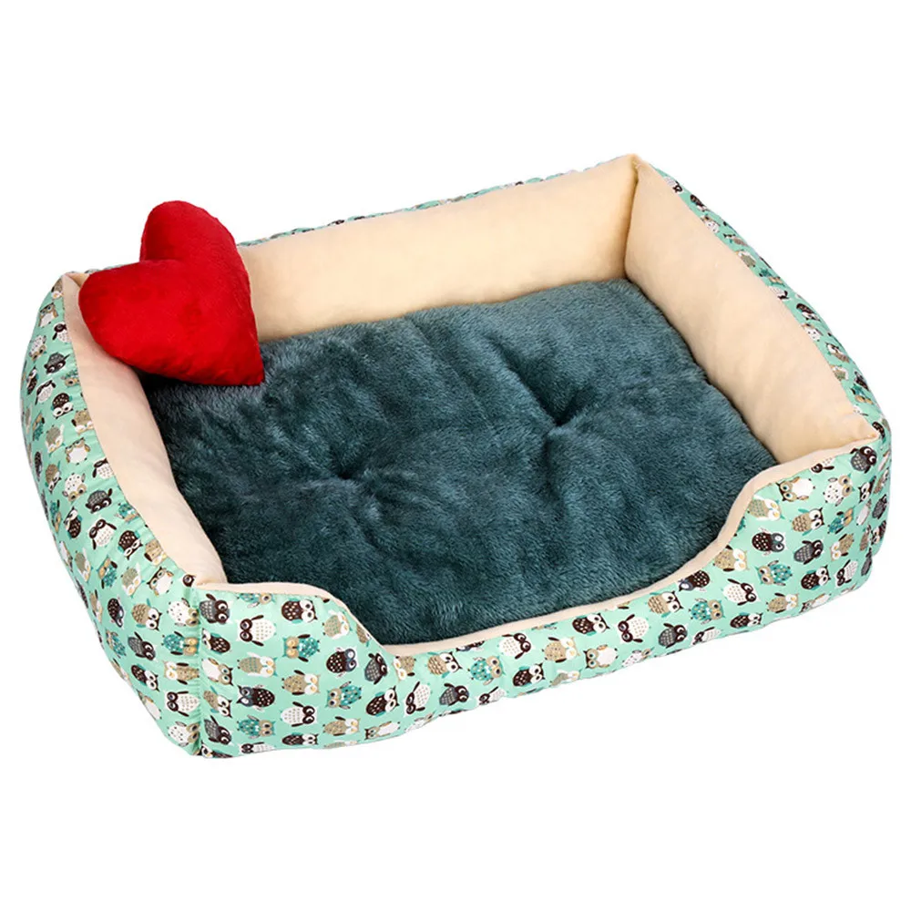 Теплая Вельветовая мягкая кровать для собак, Водонепроницаемый моющийся домашний коврик для домашних животных, мягкий диван-будка для собак, кошек, домик для больших собак noel