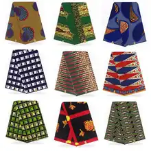 Последние нигерийские Анкара Воск Принт ткань Африканский настоящий воск печати хлопок для женщин одежда платье 6 ярдов/партия