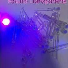 XIASONGXIN светильник 50 шт. 3 мм Фиолетовый/УФ светодиодный супер яркий F3 светодиодный диоды 390-410NM F3MM Диоды 3 мм светодиодный 3 мм УФ/фиолетовый