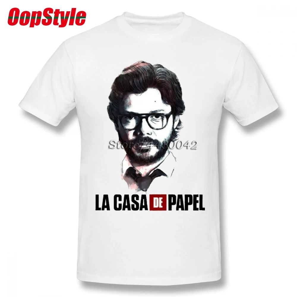 

Money Heist House Of Paper La Casa De Papel Funny T Shirts Teenage Crewneck Short Sleeve T Shirts 4XL