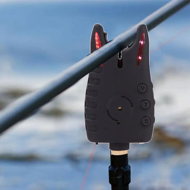 

13pcs/set 8LED Carp Fishing Bite Alarm Set Fishing Rod Alarm Indicators with Volume Tone Sensitivity Control with Receiver Case