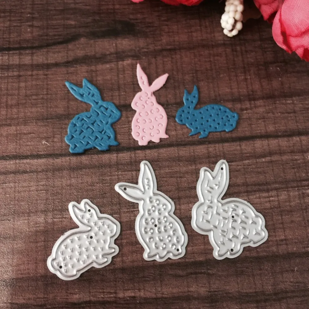 

Easter Day Rabbit Metal Cutting Dies for Scrapbooking DIY Album Embossing Folder Paper Card Maker Template Decor Stencils Crafts