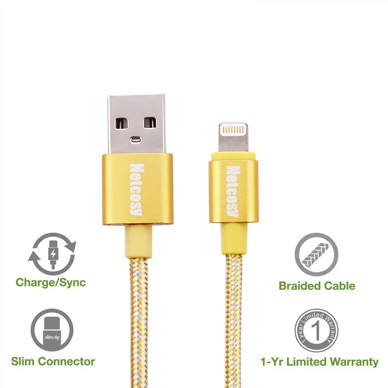 Сертифицированный usb-кабель Netcosy MFi кабель для зарядки для iphone Xmax XS 8PP 7P 6s 6plus 7plus для ipad Pro Air 2 Sync Data Line