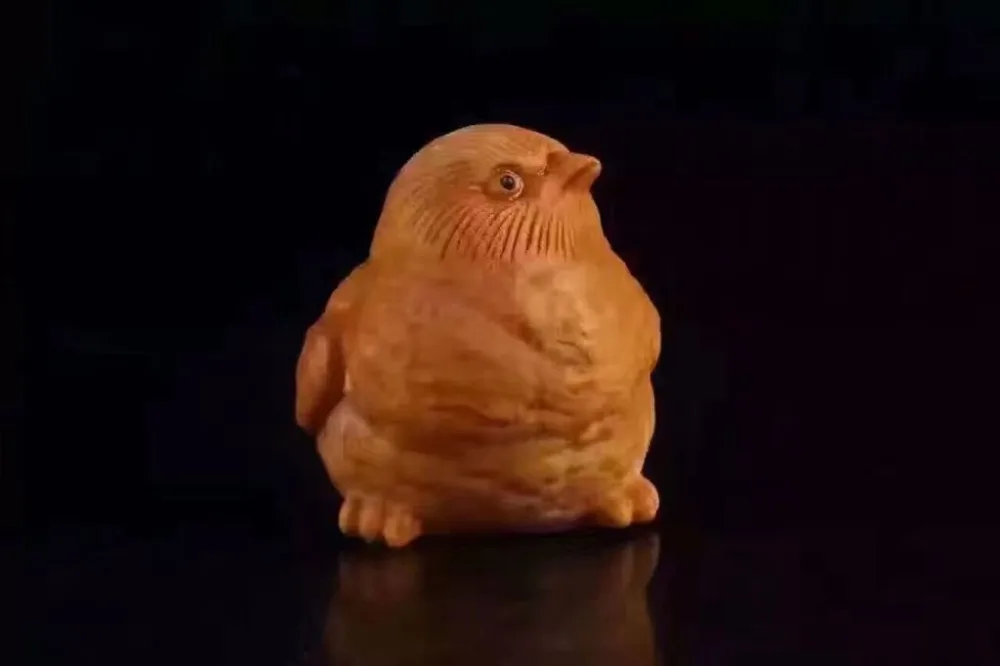 

Wood Craft Chick Wooden Decoration Hand Carved Cliff Kashiwagi Chick