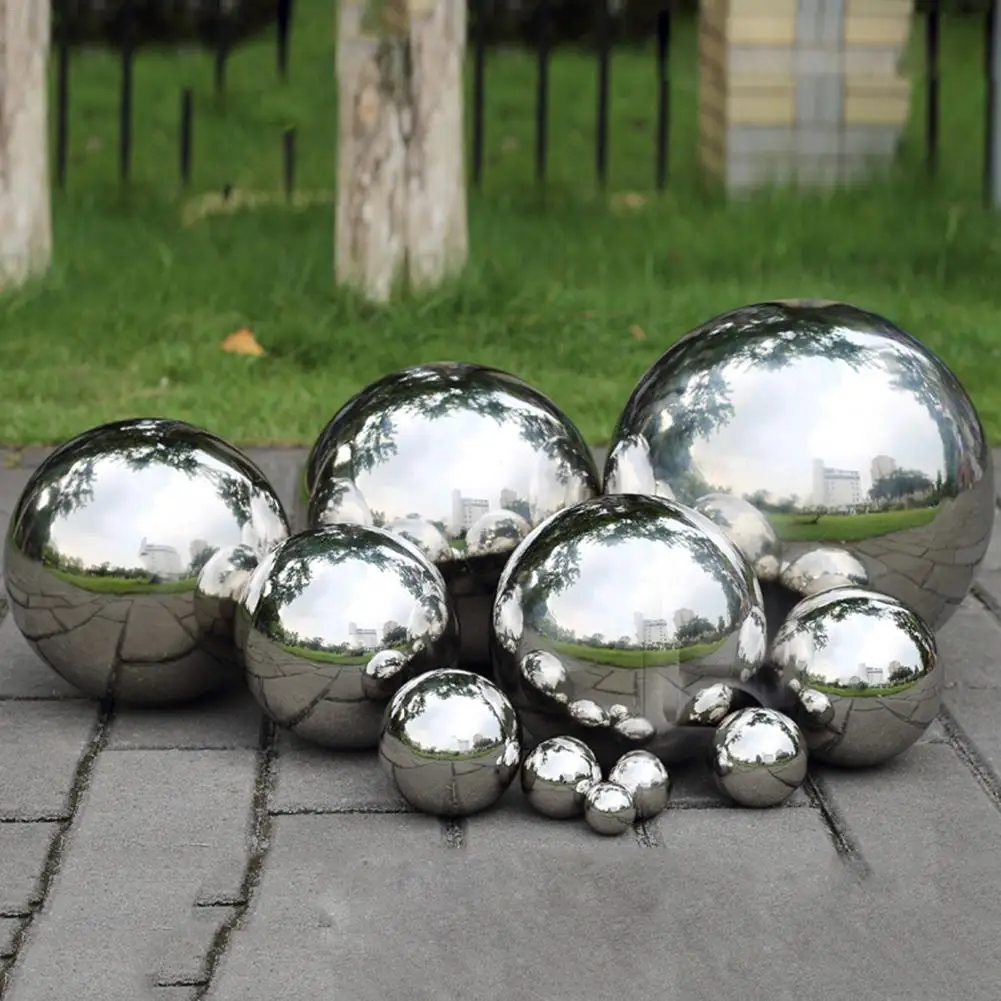 

304 Stainless Steel Hollow Ball Rivet Nut Ball With M6 Stainless Steel Galvanic Mirror Ball For Garden Courtyard Decoration