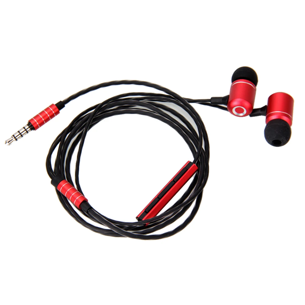 

In-line Control Earphone Sports Headset In-ear Earpieces Mic Earbuds