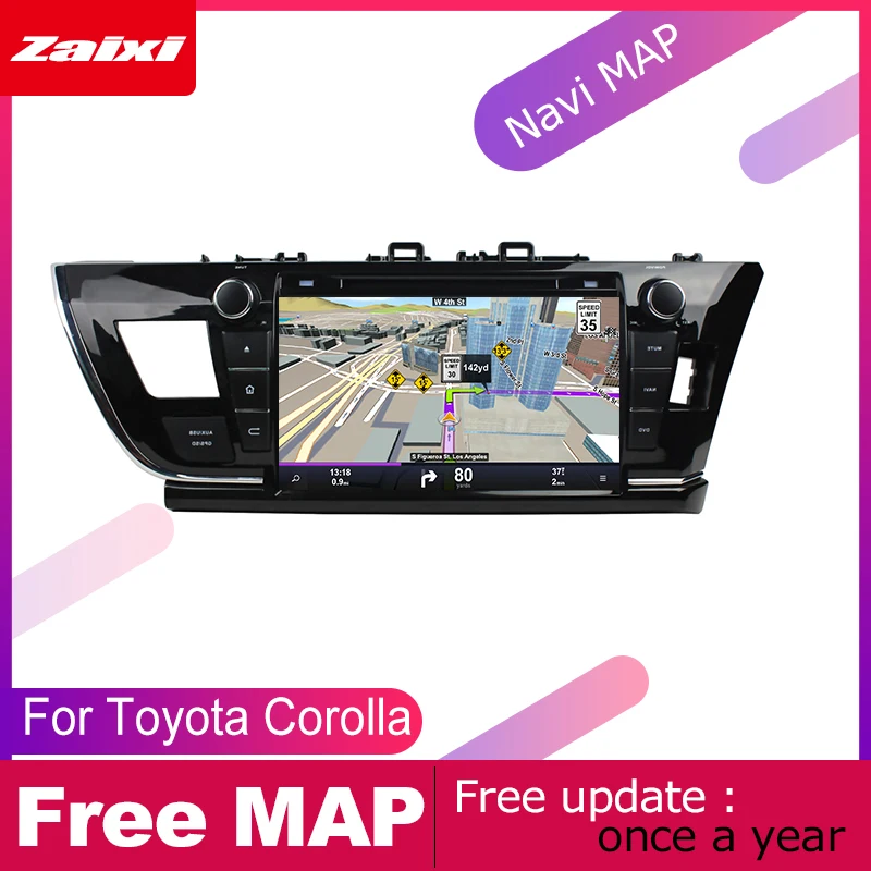 ZaiXi для Toyota Corolla 2013~ автомобильное мультимедиа андроид система 2 DIN Автомобильный dvd-плеер gps-навигатор Радио Аудио WiFi
