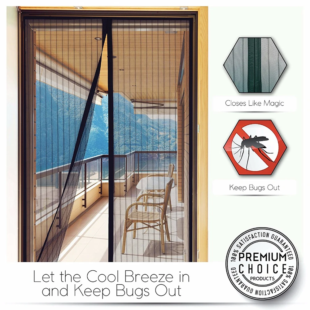 Anti Mosquito Insect Fly Bug Küchenvorhänge Magnetische Mesh Netz Tür Screen-DE 