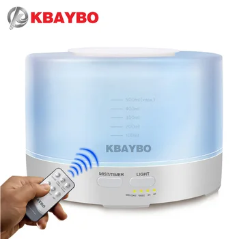 

KBAYBO 500ml Remote Control Ultrasonic Humidifier With 7 Color LED Lights Electric Aromatherapy Essential Oil Aroma Diffuser