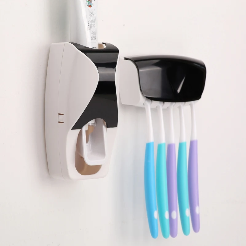 MeyJig автоматический Пластик ленивый Диспенсер зубной пасты, для зубной щетки держатель полки Аксессуары для ванной комнаты Набор Ванная комната организатор